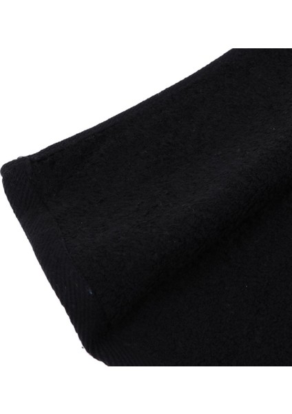 Üç Katlı Yürüyüş Pamuk Golf Spor Çantası Temiz Havlu ile Karabina Klipsi Siyah fırsatları