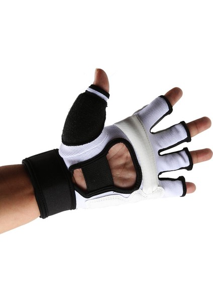 Çocuklar Yetişkin Yarım Parmak Boks Muay Thai Spor Eldiven Yastıklı El Koruma M(Yurt Dışından) fiyatları