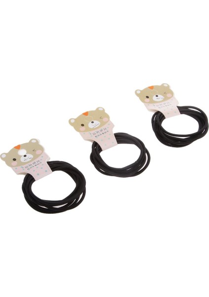 24X Saç Elastics Kauçuk Bantlar Örgüler Kadınlar Kız Saç Dekor Siyah (Yurt Dışından) indirimleri