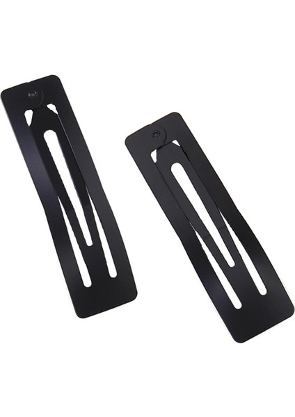 10 Parça Siyah Metal Yapış Klipler Dıy Saç Pimleri Slaytlar Boşluklar Dikdörtgen 3.1 " (Yurt Dışından) fırsatları