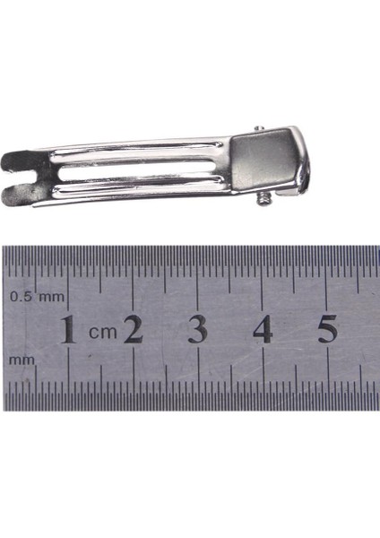 50 Adet Gümüş Yapış Saç Klipler Pimleri Boşlukları Dıy Saç Aksesuarları Çift Prong Stil (Yurt Dışından) fırsatları