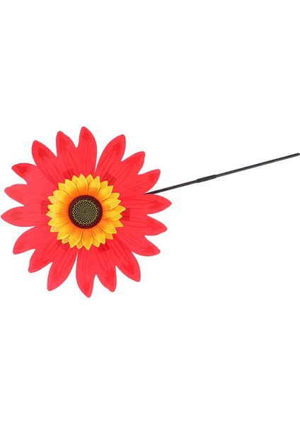 Güzel 36 cm Ayçiçeği Fırıldak Fırıldak Oyuncak Bahçe Yard Kreş Mekan Dekor Kırmızı (Yurt Dışından)