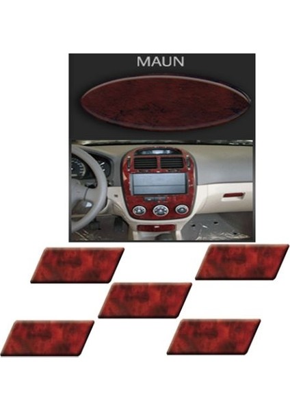 Seat Toledo 1998 - 2006 Arası 8 Parça Maun Torpido Kaplama