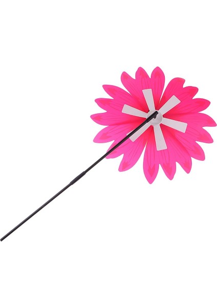 36 cm Dıy Ayçiçeği Fırıldak Rüzgar Rotator Çocuk Açık Bahçesi Oyuncak Gül Kırmızı (Yurt Dışından)