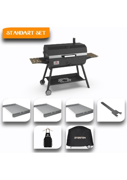 Maxi Barbekü Mangal - Standart Set