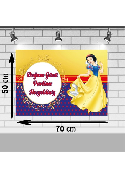 Pamuk Prenses Doğum Günü 50X70 cm Pamuk Prenses Doğum Günü Konsepti Afişi fiyatları
