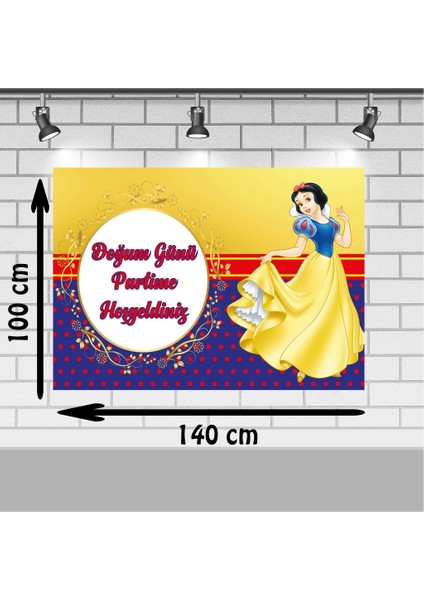 Pamuk Prenses Doğum Günü 100X140 cm Pamuk Prenses Doğum Günü Konsepti Afişi fiyatları