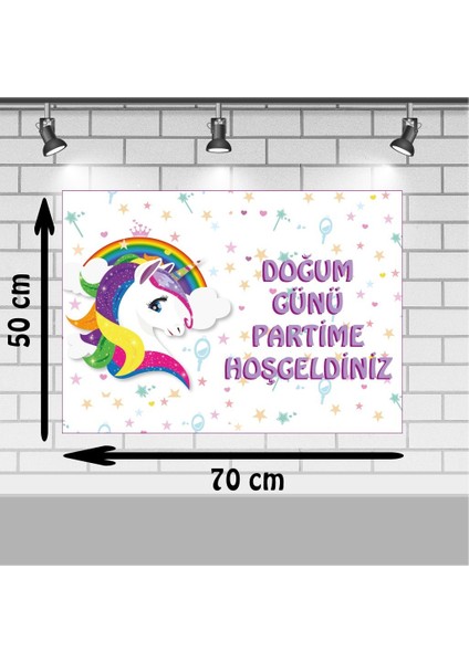 Unicorn Doğum Günü 50X70 cm Unicorn Doğum Günü Afişi fiyatları