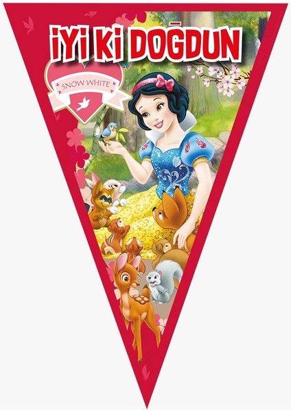 Pamuk Prenses Parti Malzemeleri 16 Kişilik 50X70 cm Afişli Masa Etekli Set fırsatları