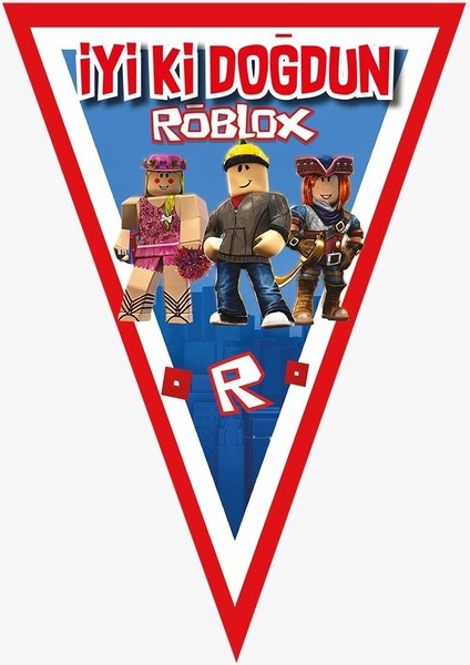 Roblox Parti Malzemeleri 24 Kişilik Afişli Set fırsatları