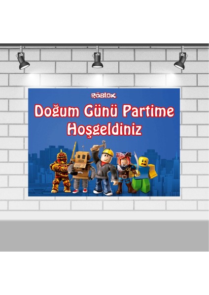 Roblox Parti Malzemeleri 24 Kişilik 50X70 cm Afişli Masa Etekli Set indirimleri