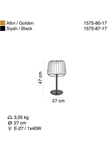 Capestrano  Q25 Kobalt M.lambası 1XE27