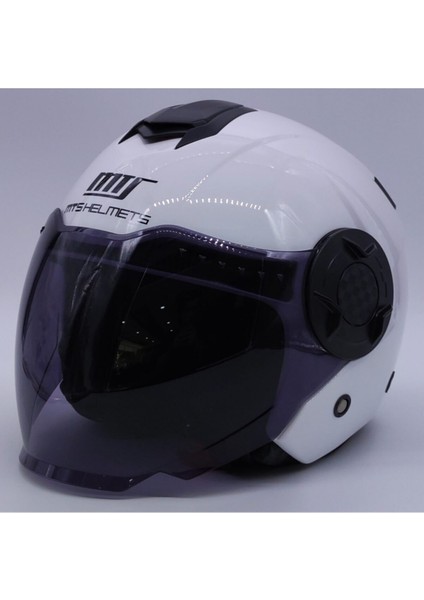 Mts -625 Güneş Vizörlü Açık Kask (Beyaz) fiyatları