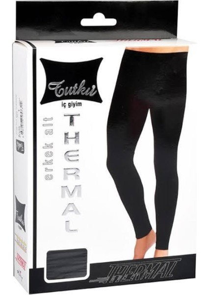 Erkek Siyah Termal Tayt