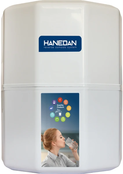 H-MAX Reverse Osmosis System 12 Litre 12 Aşama Pompasız 80 Gpd Membranlı Çelik Tanklı Aile Boyu Su Arıtma Cihazı