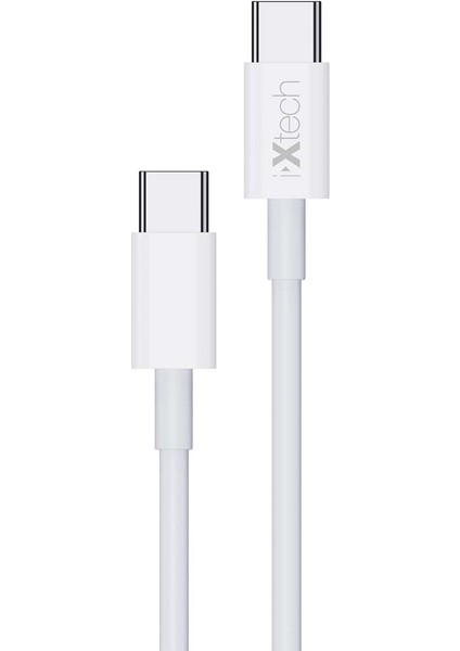 Type-c Girişli USB Data ve Hızlı Şarj Kablosu 2mt Beyaz IX-UC012