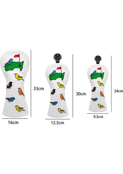 Dayanıklı Golf Ahşap Headcover Ile No. Tag Su Geçirmez Kılıf Golfçü Aksesuarları 3 Adet Hayır 1 3 Ut (Yurt Dışından) modelleri
