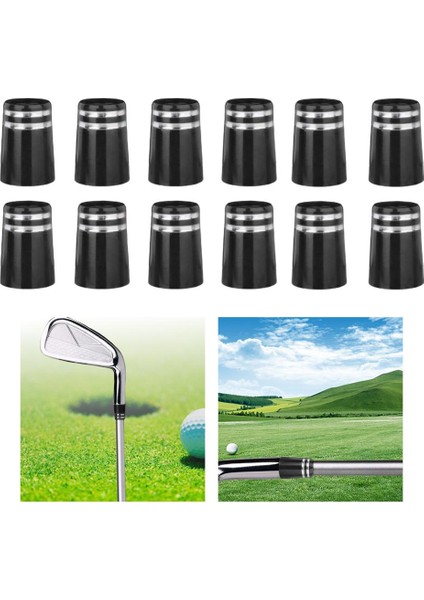 Özel Golf Ferrules Golf Aksesuarları End Kapaklar Golf Kulübü Mil Ferrule Siyah (Yurt Dışından) indirimleri
