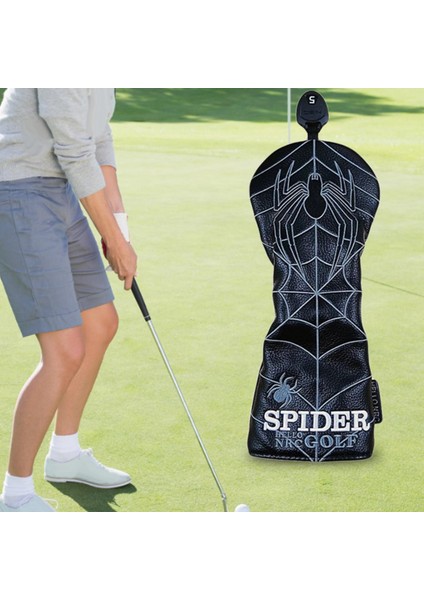 Pu Golf Ahşap Headcover Golf Kulübü Kafa Kapak Golfçü Hediye Siyah Fairway (Yurt Dışından) indirimleri