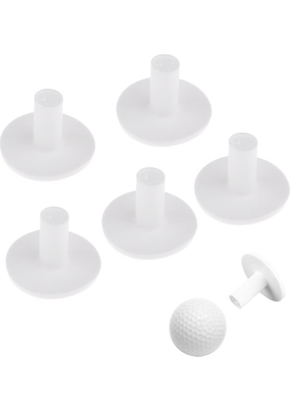 5 Adet 35MM Kauçuk Sürüş Aralığı Golf Tees Tutucu Tee Ev Eğitim Uygulama Mat (Yurt Dışından)