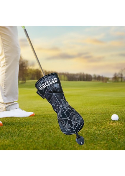 Pu Golf Ahşap Headcover Golf Kulübü Başkanı Kapak Golfçü Hediye Siyah Ut (Yurt Dışından) modelleri