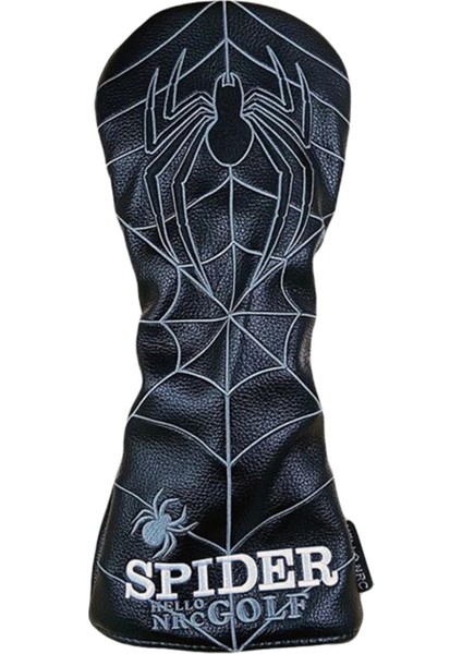 Pu Golf Ahşap Headcover Golf Kulübü Kafa Kapak Golfçü Hediye Siyah Sürücü (Yurt Dışından)