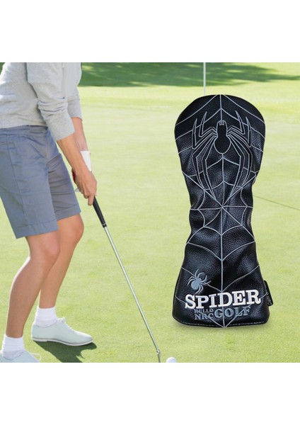 Pu Golf Ahşap Headcover Golf Kulübü Kafa Kapak Golfçü Hediye Siyah Sürücü (Yurt Dışından) indirimleri