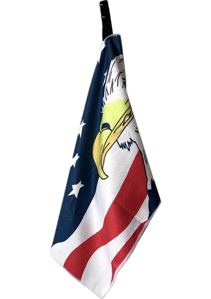 Golf Havlusu Mikrofiber Örgü Desen Klip Kulübü Temizleme Aracı Hızlı Kuru Abd Kartal (Yurt Dışından) fiyatları