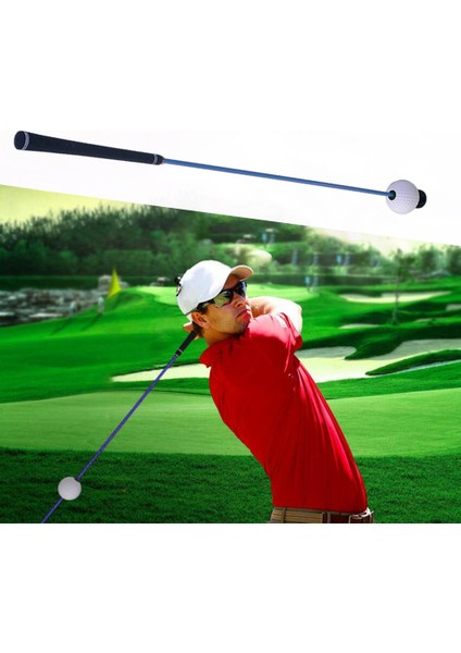 Golf Salıncak Eğitmen Isınma Hizalama Sopa Güç Gücü Tempo Eğitim Yardım Mavi (Yurt Dışından) fiyatları