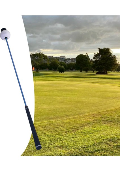 Golf Salıncak Eğitmen Isınma Hizalama Sopa Güç Gücü Tempo Eğitim Yardım Mavi (Yurt Dışından) fırsatları