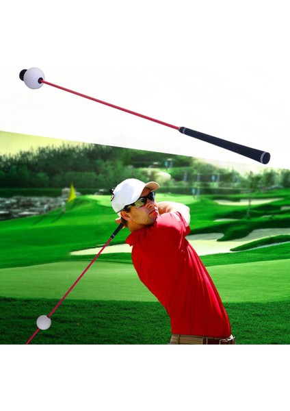 Golf Salıncak Trainer Isınma Hizalama Sopa Güç Gücü Tempo Eğitim Yardım Kırmızı (Yurt Dışından) modelleri