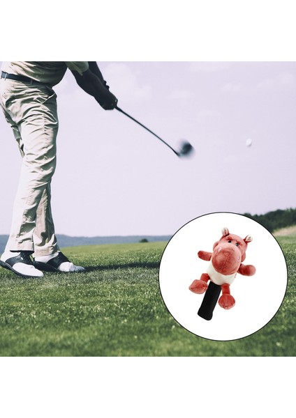 Golf Kulübü Headcover Ahşap Sürücü Kafası Kapak Koruyucu Kollu Kırmızı Hipopopotamus (Yurt Dışından) fırsatları