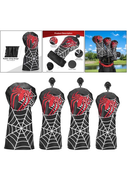 Pu Deri Golf Kafa Kapak Fairway Sürücü Kulübü Headcover Polar Astar Durumda No.1 (Yurt Dışından) fiyatları