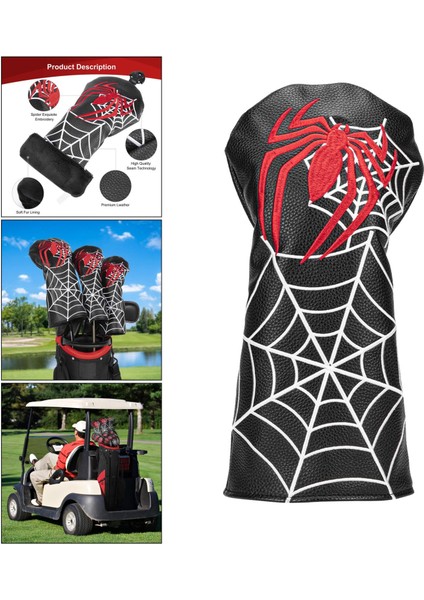 Pu Deri Golf Kafa Kapak Fairway Sürücü Kulübü Headcover Polar Astar Durumda No.1 (Yurt Dışından) indirimleri