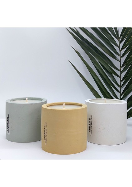 Candle 3'lü Mum Seti - Portakal ve Limon Aromalı