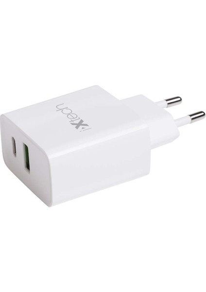 IX-CC011 Type -C USB Çift Çıkışlı 20W Güç Adaptörü