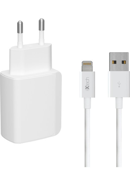 USB to Lightning Kablo Seyahat Hızlı Şarj Adaptör Seti IX-CC012