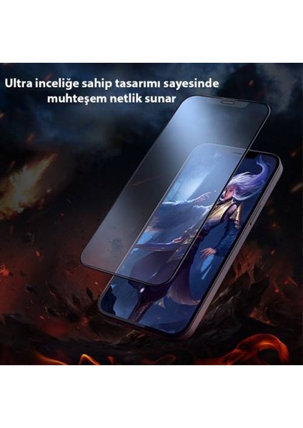 Polham Apple iPhone 12,12 Pro 9d Ekran Koruyucu, Tempered Full Kaplama Kırılmaz Koruyucu