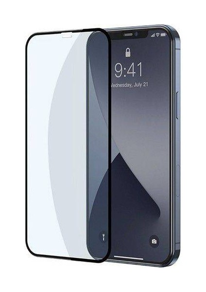 0.3mm 2 Adet Apple iPhone 12, 12 Pro Full Kaplama Kırılmaz Ekran Koruyucu, Anti Blue Light