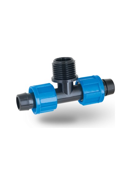 16 x ¾" x 16 Damla Sulama Erkek Te