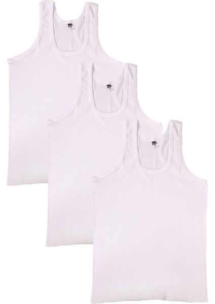 Tutku 3'lü Penye Erkek Atlet - Beyaz