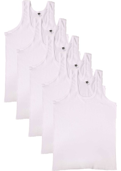 Tutku 5'li Ribana Erkek Atlet - Beyaz