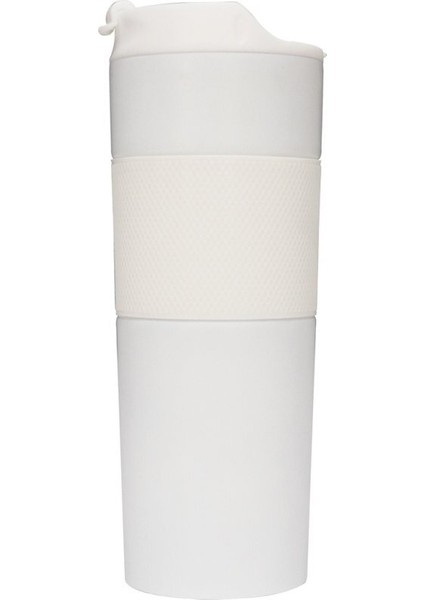 French Press 500 ml Termos Bardak Beyaz