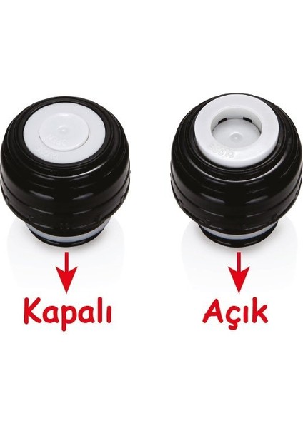 Pikni 500 ml Termos Matara Mat Siyah