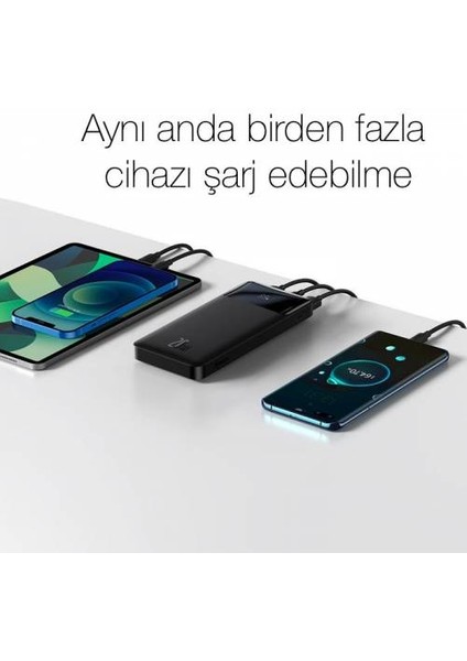 20W 30000 Mah Taşınabilir Powerbank,digital Göstergeli 4 Girişli Ultra Hızlı Powerbank