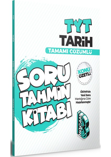 TYT Tarih Konu Özetli ve Tamamı Çözümlü Soru Tahmin Kitabı