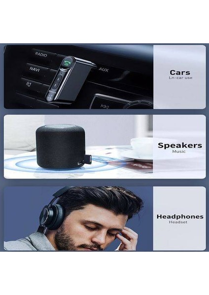 Wireless 3.5mm Aux Bluetooth Araç Kiti, Telefon Görüşme,müzik Dinleme Ses Aktarım Kiti fırsatları