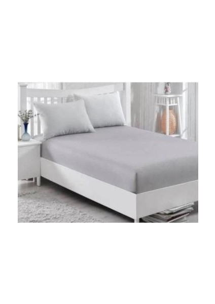 100X200 Tek Kişilik Fitted Çarşaf Gri