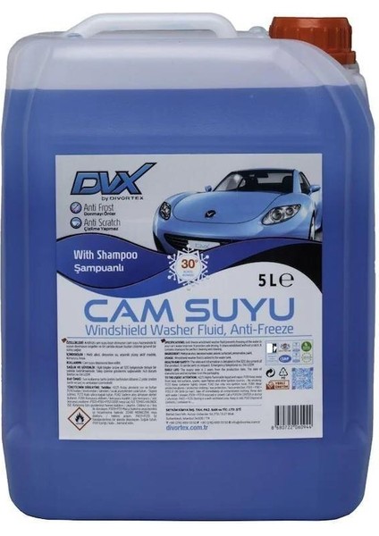 -30° Antifrizli Cam Suyu 5 Lt