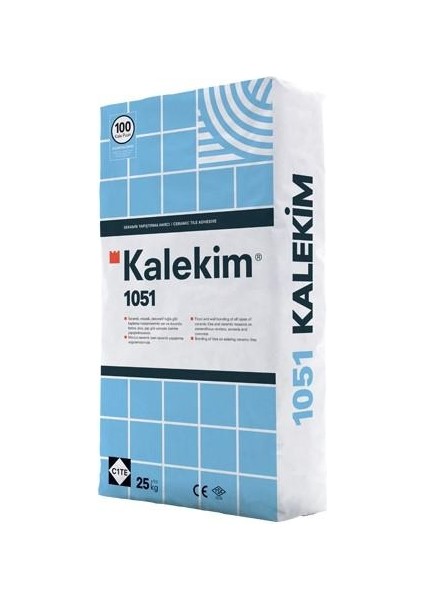 1051 Seramik Yapıştırma Harcı 25 kg Gri